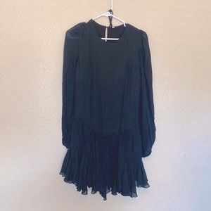 Black - Size Small - tie waist dress